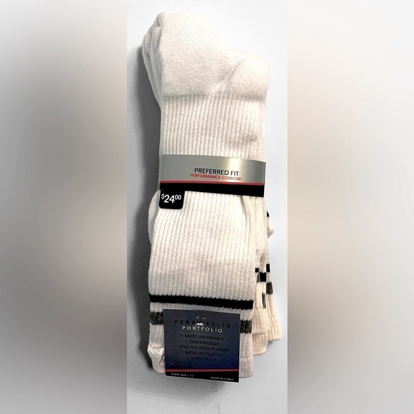 Perry Ellis Underwear & Socks Perry Ellis Mens Tube Socks 3 Pack